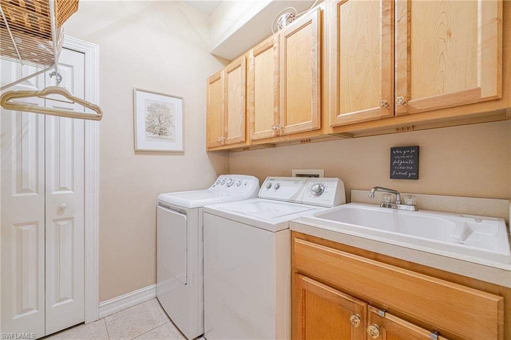 includes cabinets and utility sink