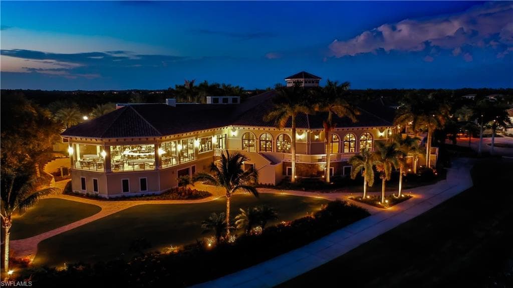 Grill Room and Clubhouse at night