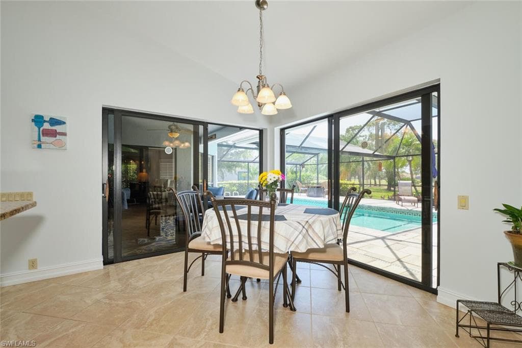 Breakfast nook/dining area is just off the kitchen and is open to the great room.