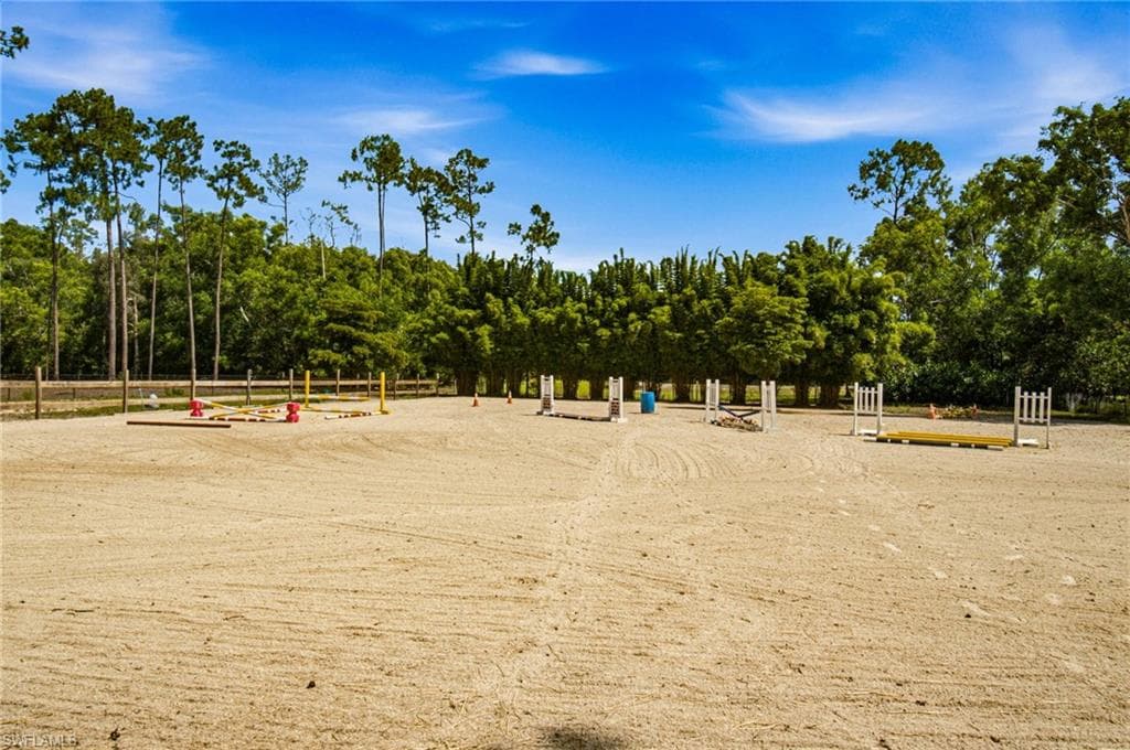 The custom horse Arena build out is fully irrigated with expansive dimensions of 125‘ x 150‘.
