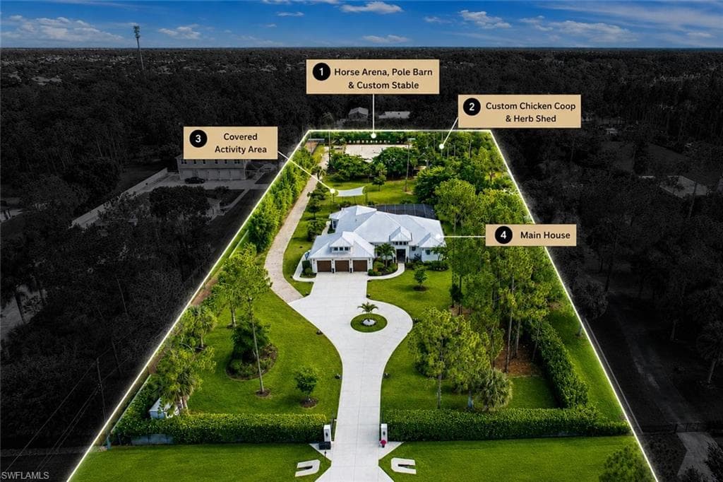 Full acreage usage properties like this rarely become available in the prominent community of Oakes Estates.