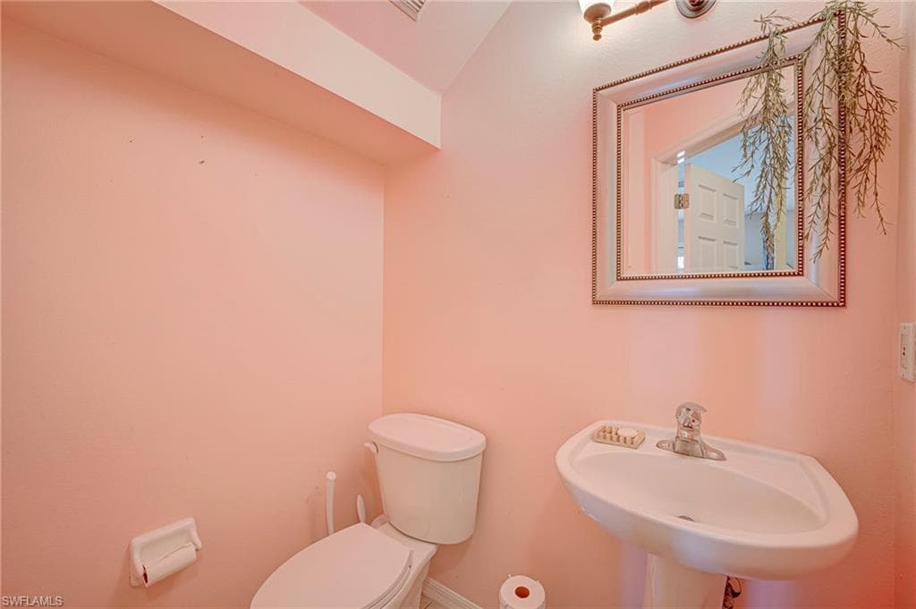 Downstairs half bath.