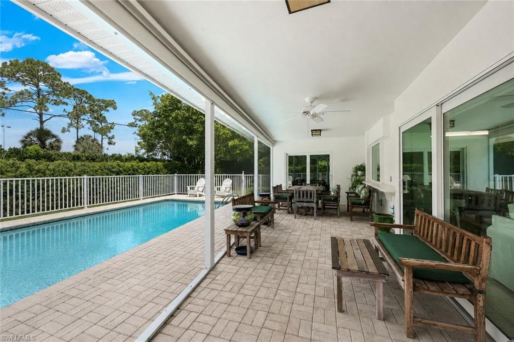 Lanai offers plenty of covered space for entertaining.