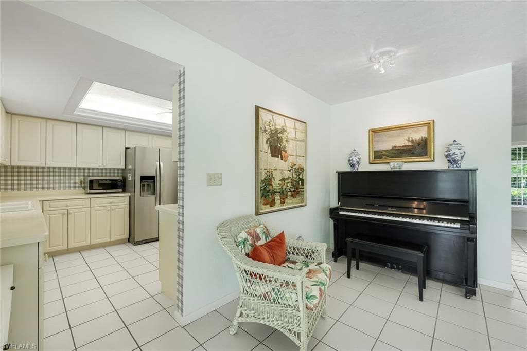 View of kitchen from the living room.