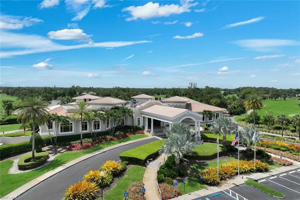 Aerial view of the club.
