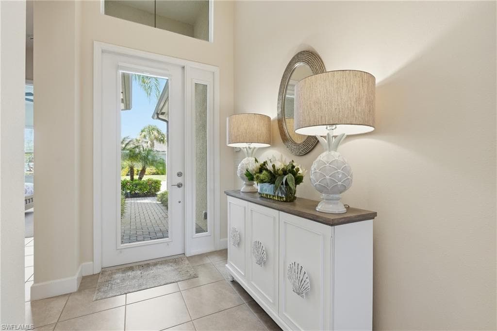 A bright entry.