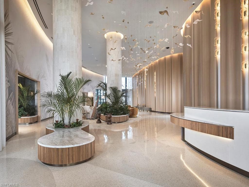 Elegant Coastal lobby