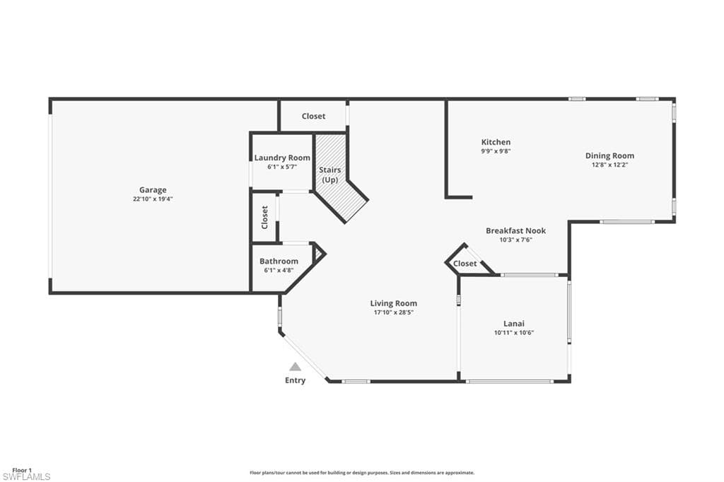 First floor with common living areas