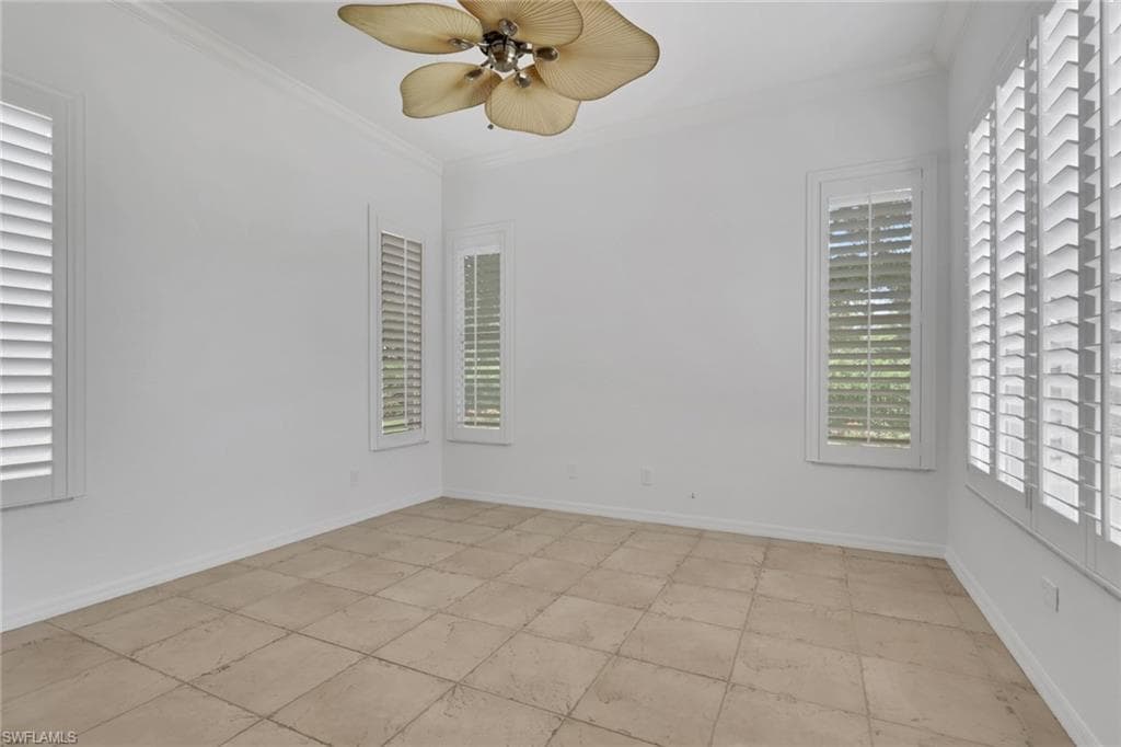 Family room adjacent to kitchen with garden views
