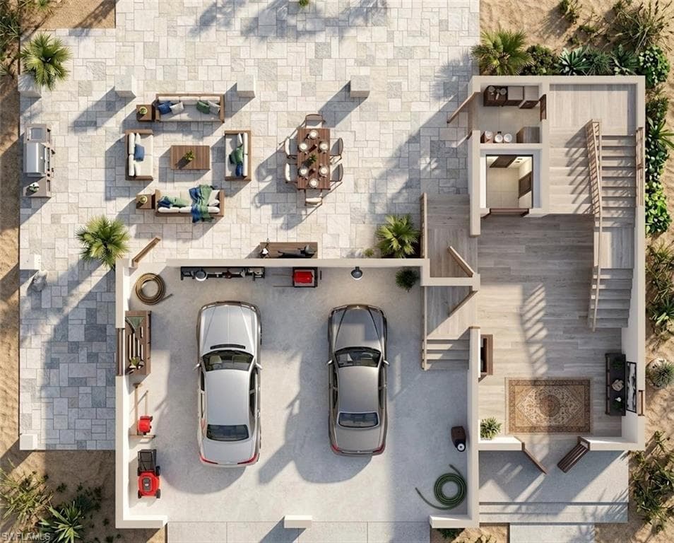 Ground Floor - Interior Rendering