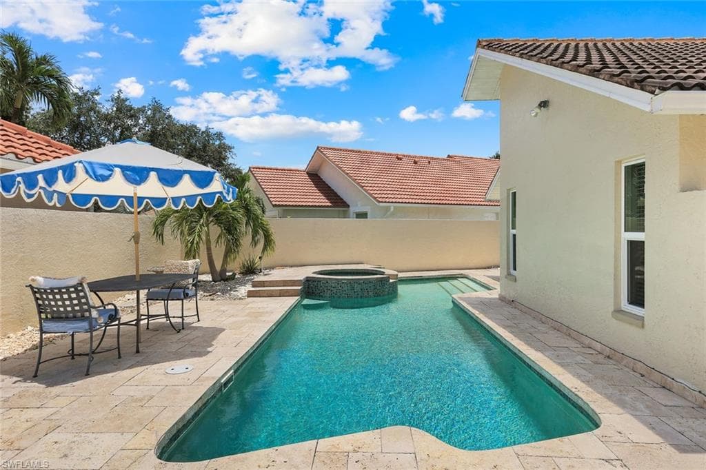 Plenty of space to lounge or dine alfresco around your private pool