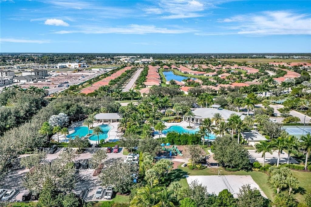 resort style living -ariel view of community center at Orange Blossom Ranch