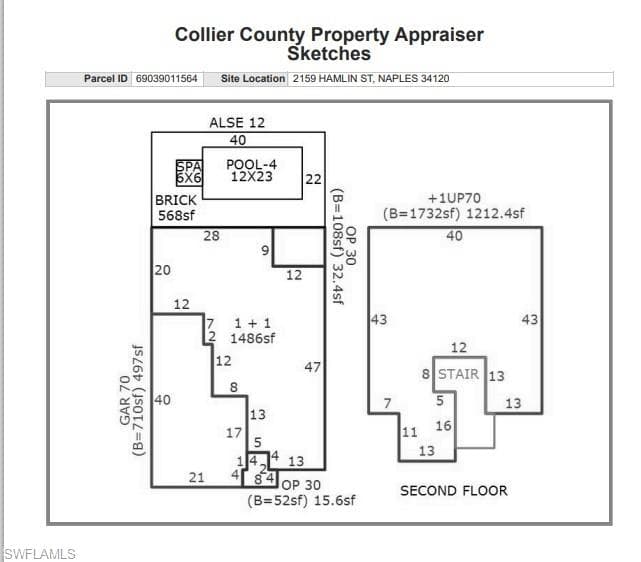 County appraiser sketches and measurements
