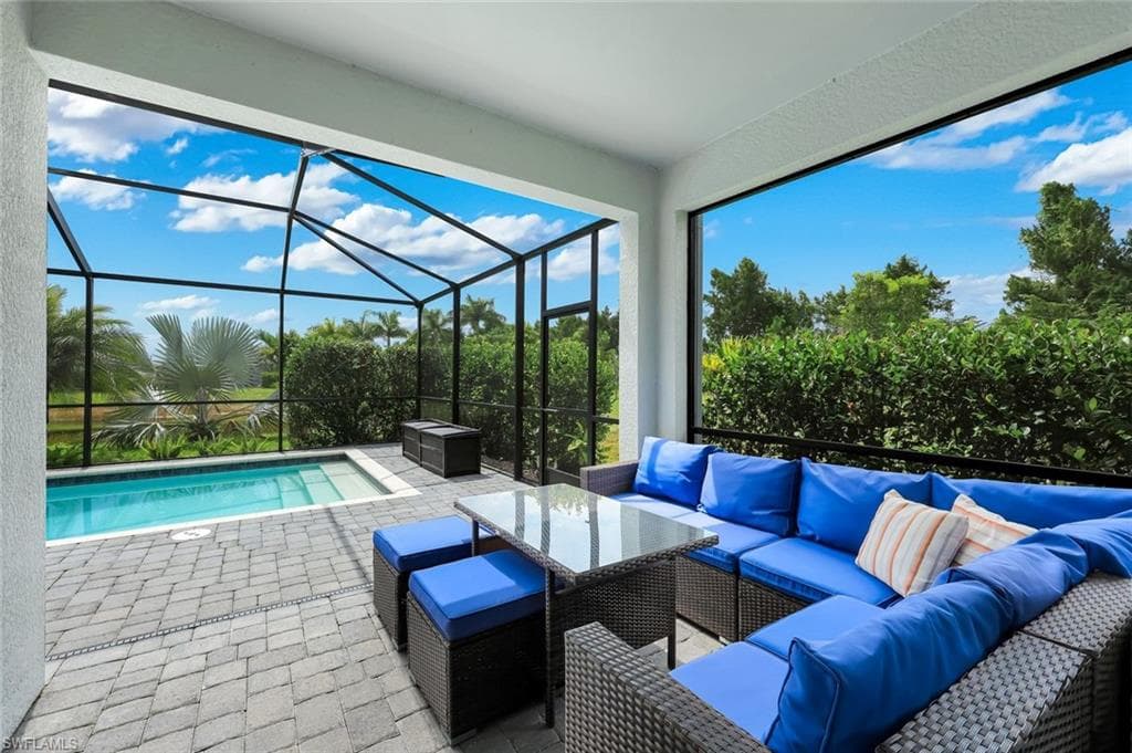 covered sitting area