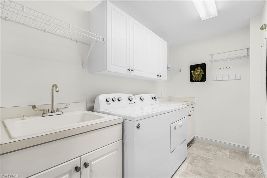 Laundry room with utility sink