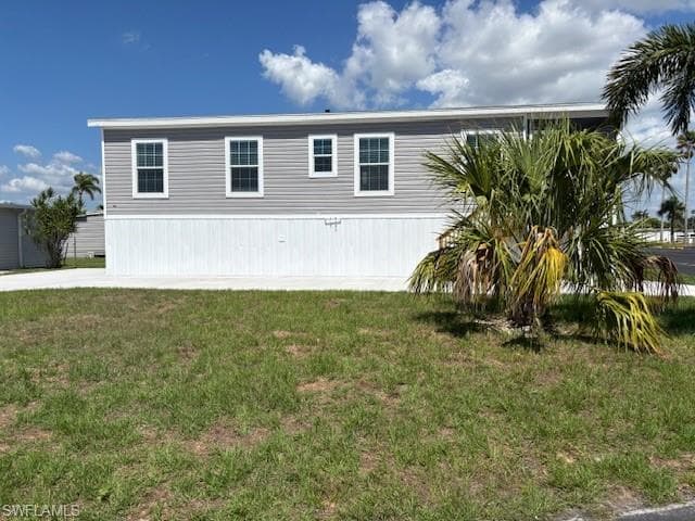 East side of home