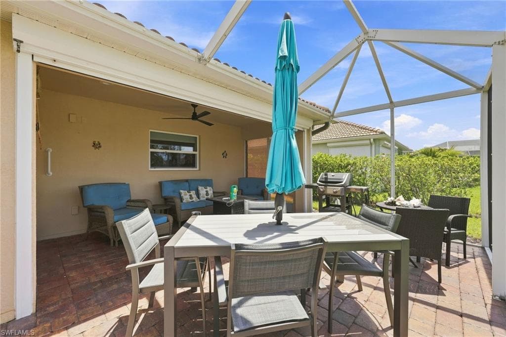 Outdoor Patio has Plenty of Space