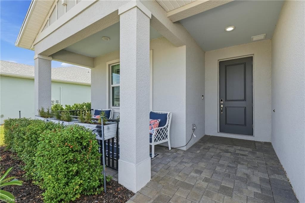 Inviting covered front-porch....the perfect place to relax and unwind