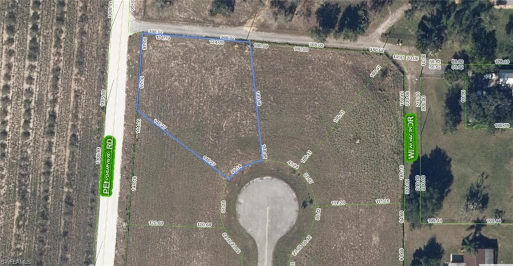Survey Plat. Illustrating the property boundaries and dimensions