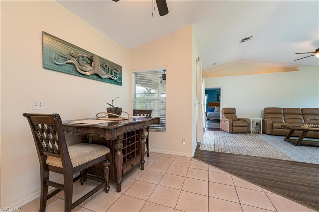 Dining Room located off Kitchen & Living Room