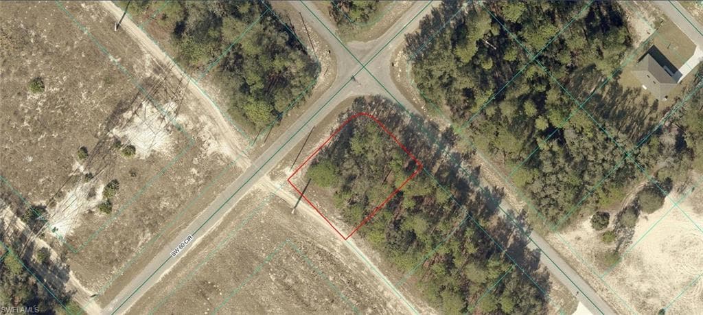Aerial Map. Outlining the property boundaries and surrounding infrastructure