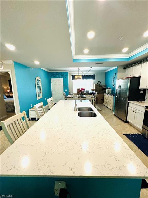 Island looking toward dining area