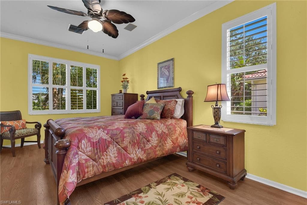 Wood-finish flooring throughout