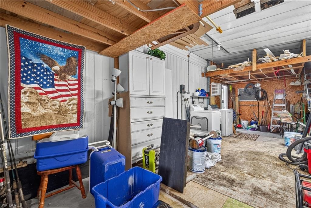 12x 25 workshop and laundry area