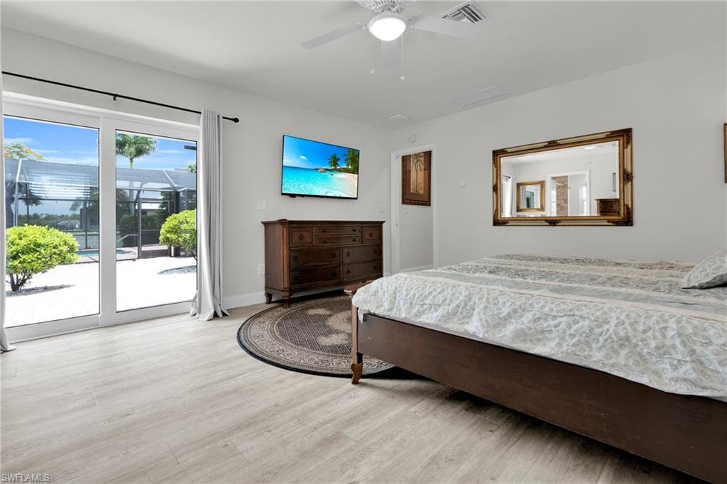 Bedroom #4 Also Has A Double Hurricane Slider Leading Out To The Lanai/Pool Area!