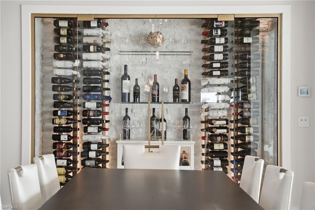 A magnificent 300++ bottle wine gallery. Climate controlled.