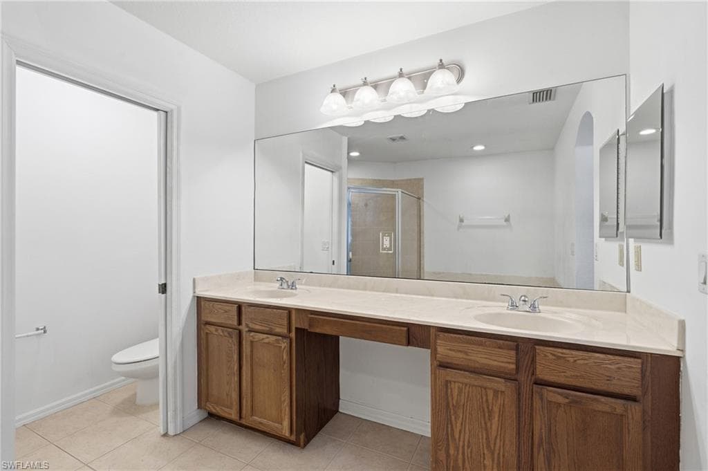 Primary double vanity