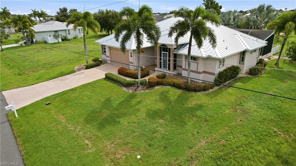 Arial view of property