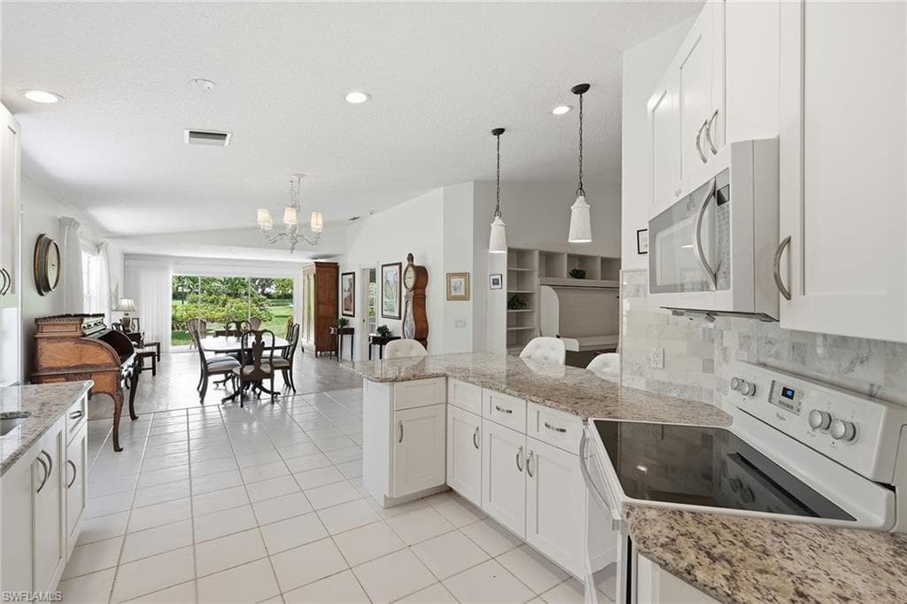 Lots of room to prepare meals in this wide kitchen
