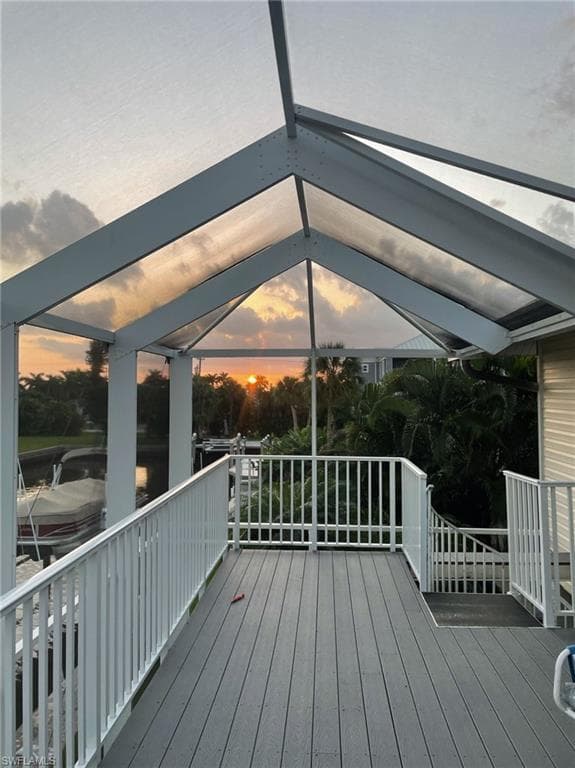 View of deck