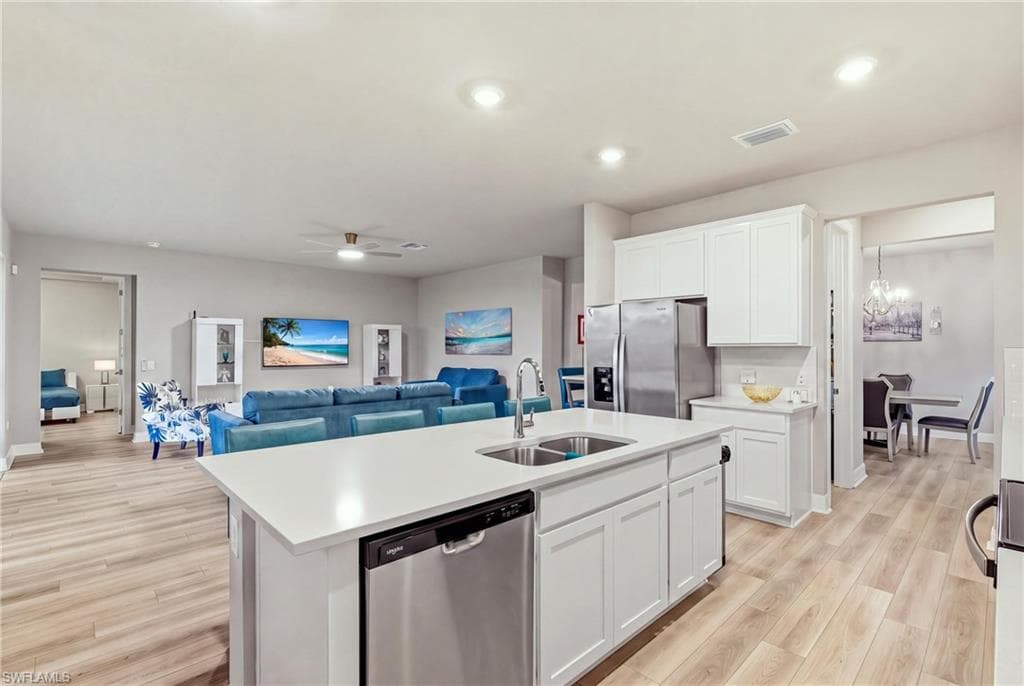 Designed with today's lifestyle in mind, open floor plan creates a spacious flow between the kitchen and great room