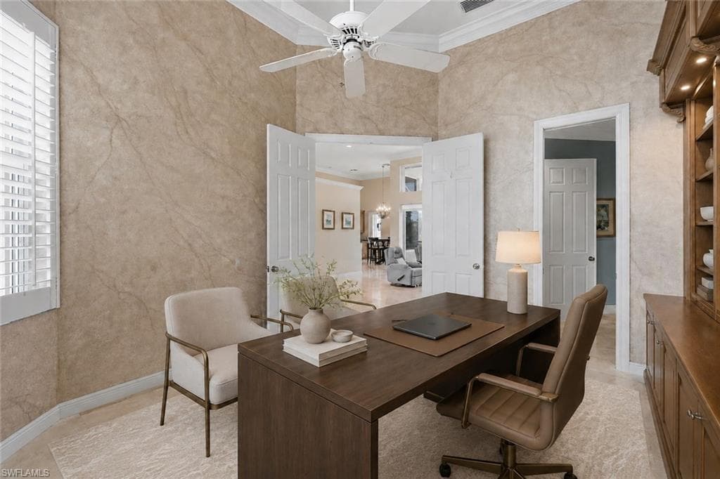 Work from home in this fabulous space with access to the primary suite.