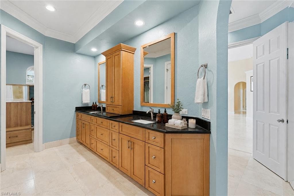 Extensive cabinetry with ample storage.