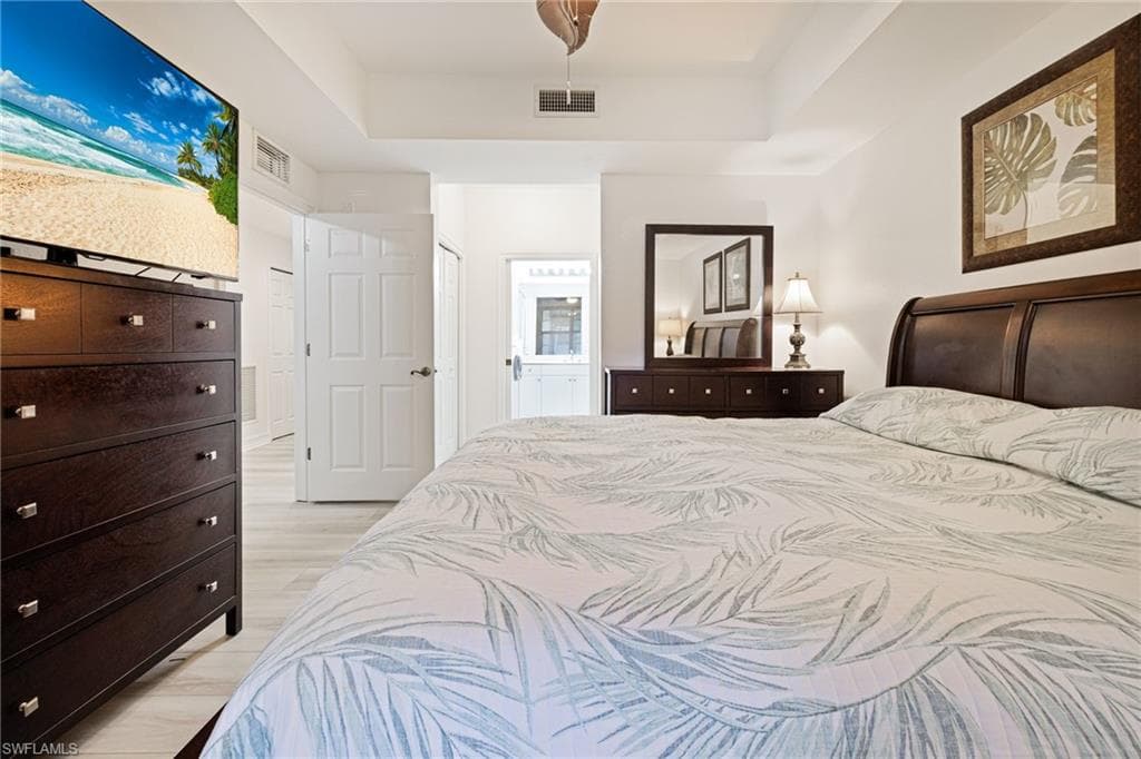 Primary bedroom with ensuite bathroom