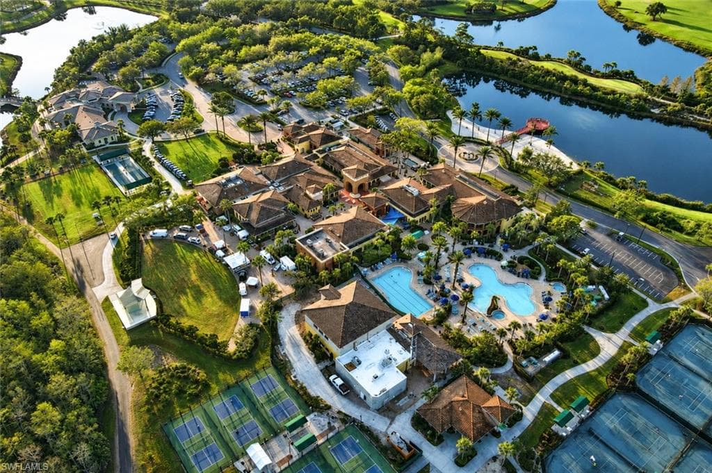 Arial of community amenities