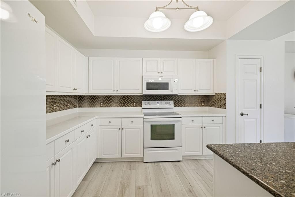 Kitchen with granite countertops