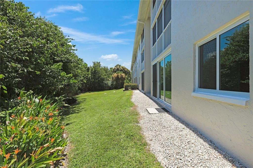 Area behind the condo