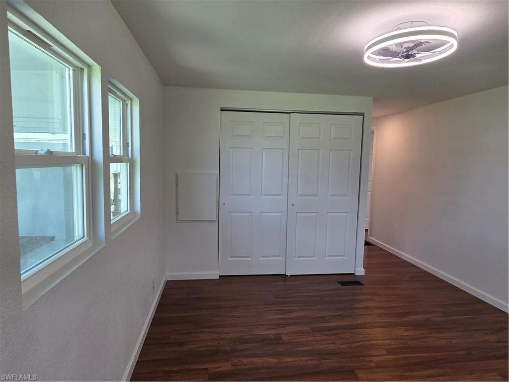 The Primary Suite easily accommodates a king-size bed.