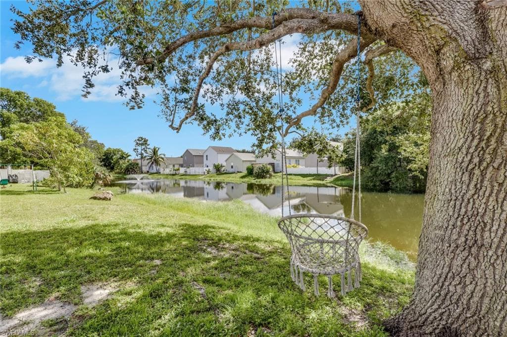 Beautiful lake view and mature trees
