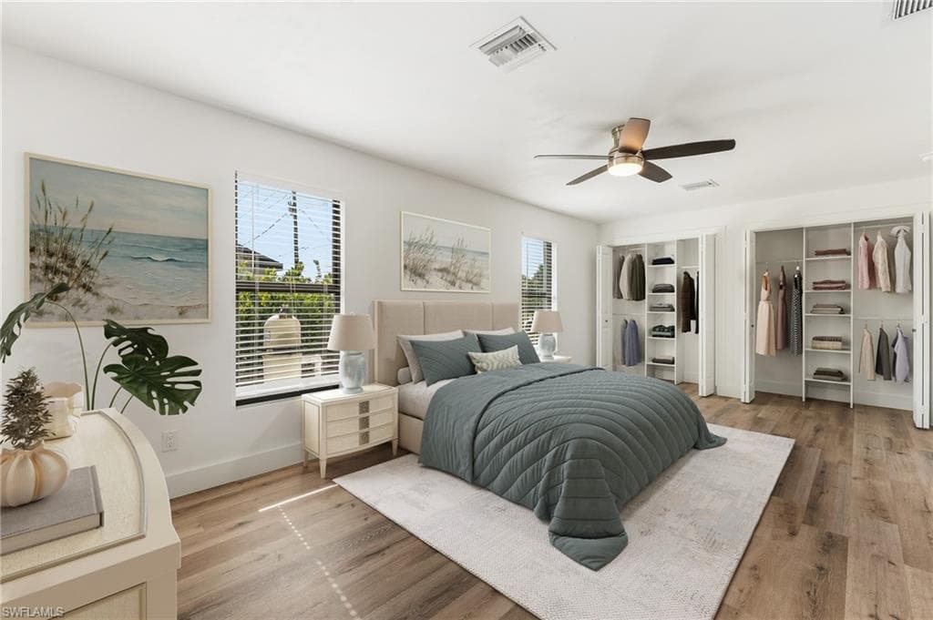 Staged Primary Bedroom