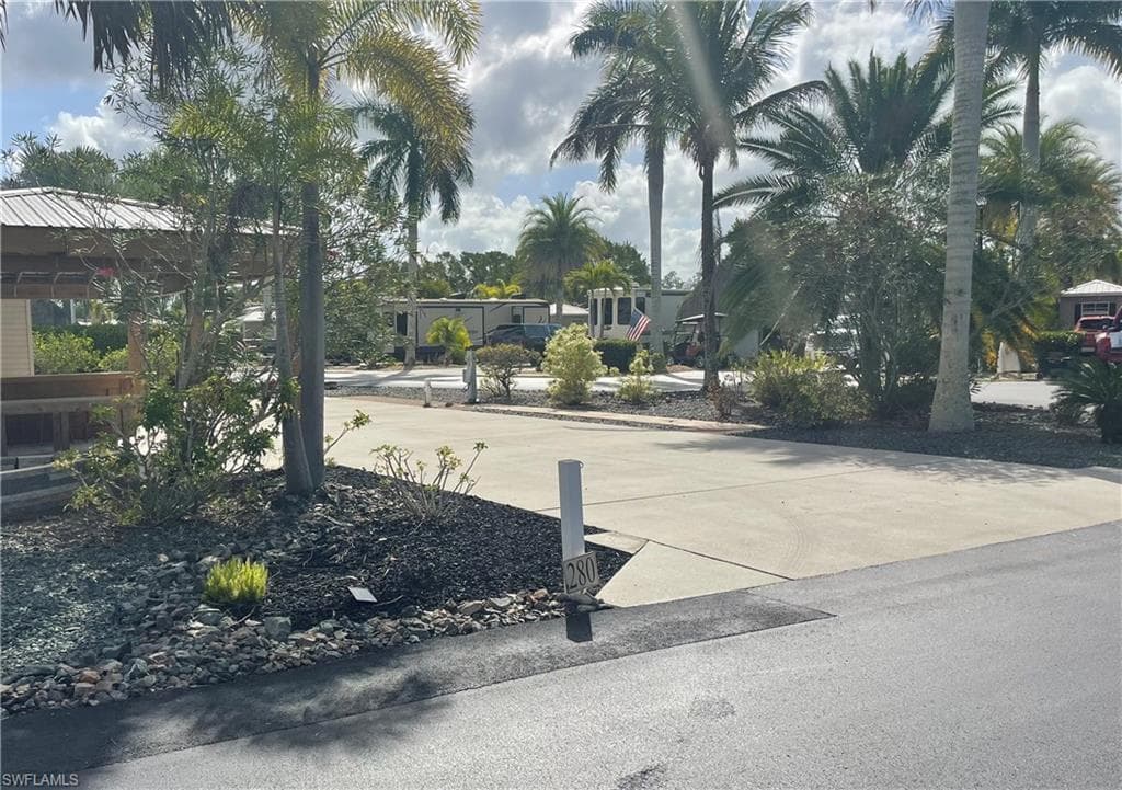 View of concrete road