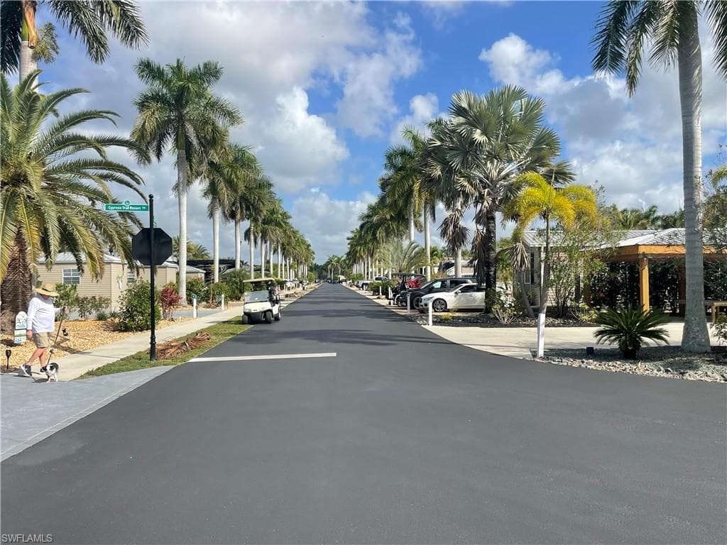 View of asphalt street