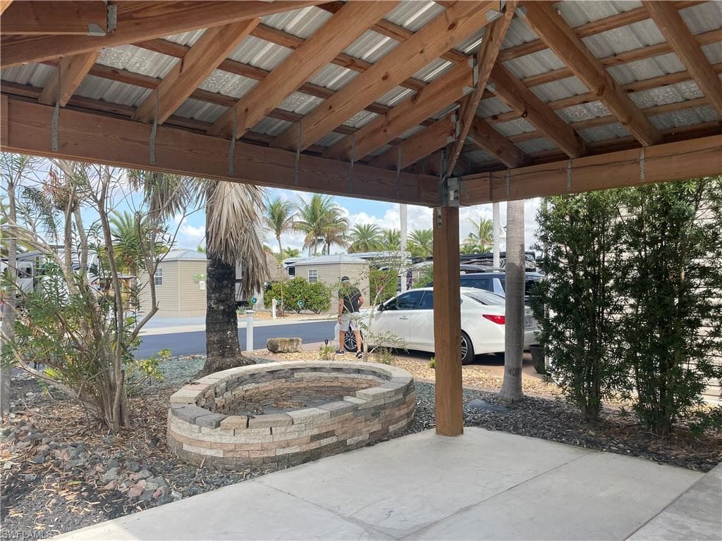View of patio