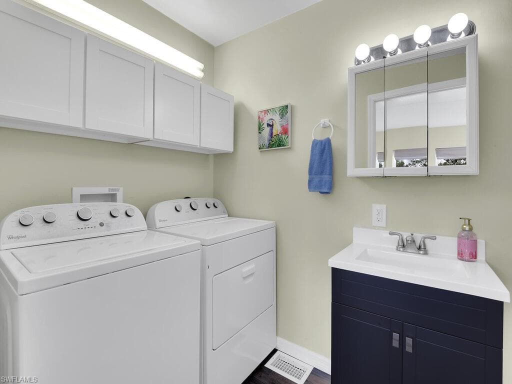 full size laundry in residence