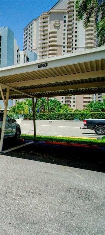 Unit #303 primary carport parking spot