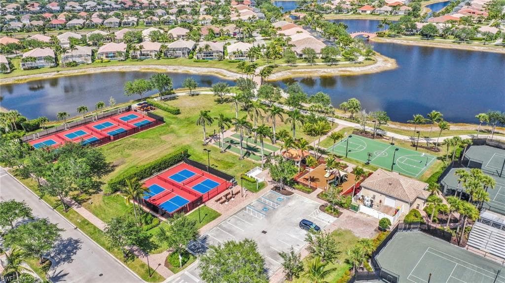 View of both, Tennis courts and Pickle ball courts